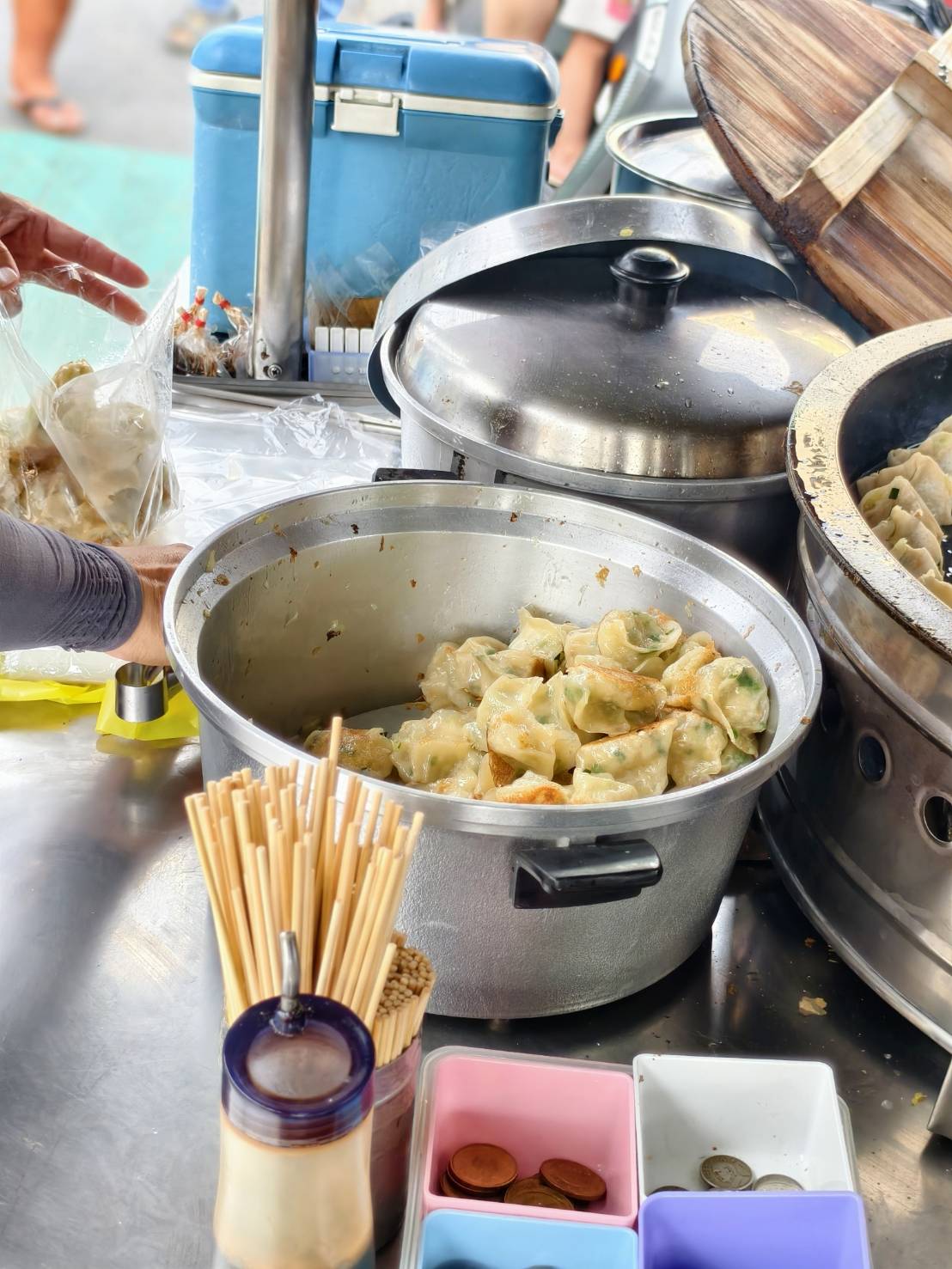 龔記香酥臭豆腐,中芸煎餃,潭頭關東煮與香腸攤,高雄林園平價美食小吃